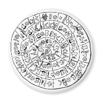 Phaistos disc refrigerator magnet