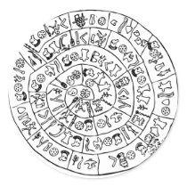 Phaistos disk stickers