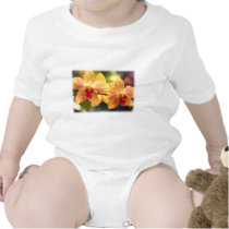 Phalaenopsis Orchid with Yellow and Red Stripes t-shirts by OrchidArt Phalaenopsis Orchid with Yellow and Red Stripes t-shirts