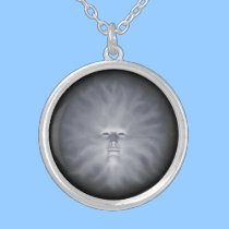 "Phantom Gray" - Black Background necklaces