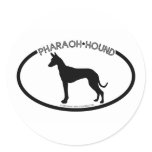 Pharaoh Hound Silhouette Black Sticker