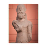 Pharaoh statue at Egyptian museum, Cairo, Egypt postcards