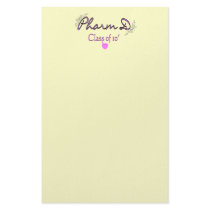 Pharm D Class of 2010 PINK Stationery Design