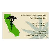 Pharmacist Alternative Medicine Marijuana Card Business Cards