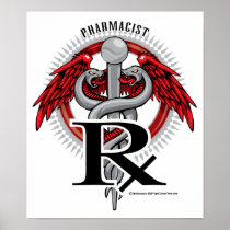 Pharmacist Caduceus Poster