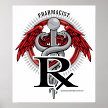 Pharmacist Caduceus Poster