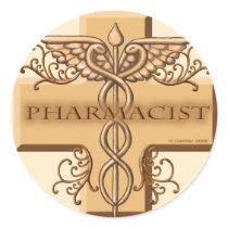 Pharmacist Caduceus Stickers