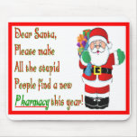 Pharmacist Christmas Cards & Gifts Mousepad