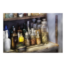 Pharmacist - Cures of all kinds posters by suburbanscenes Pharmacist - Cures of all kinds posters