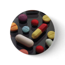 Pharmacist Gift Products--Pills Design-Unique buttons