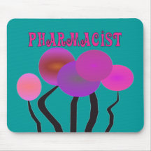 Pharmacist Gifts Artsy Trees Design Mouse Pads