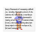 Pharmacist Gifts "Brink of Insanity" Story Art postcards by gabelstories Pharmacist Gifts "Brink of Insanity" Story Art postcards