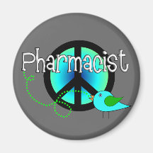 Pharmacist Gifts---Peace Sign Design Magnet