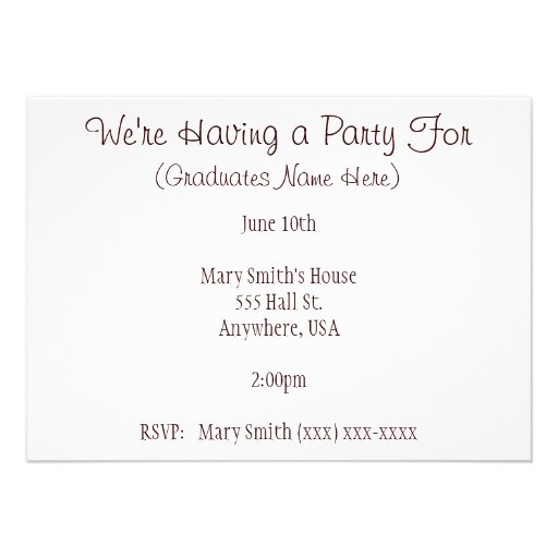 Pharmacist Graduation Party Invitations