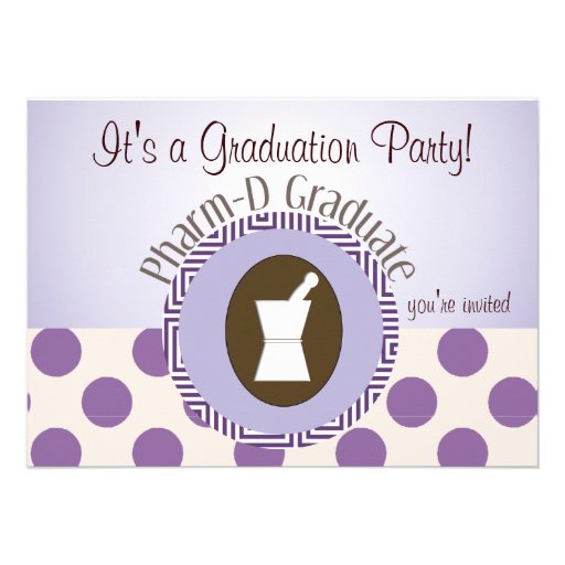 Pharmacist Graduation Party Invitations