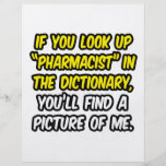 Pharmacist In Dictionary...My Picture Custom Flyer