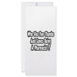 Pharmacist Joke...Two Thumbs Rack Card Template
