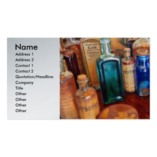 Pharmacist - Medicine Cabinet Business Card