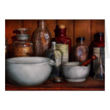 Pharmacist - Medicine for Coughing Greeting Cards