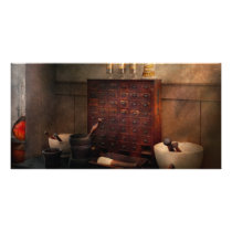 Pharmacist - Organizing powder Custom Photo Card