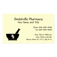 Pharmacist Pharmacy Business Card