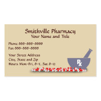 Pharmacist Pharmacy Business Card