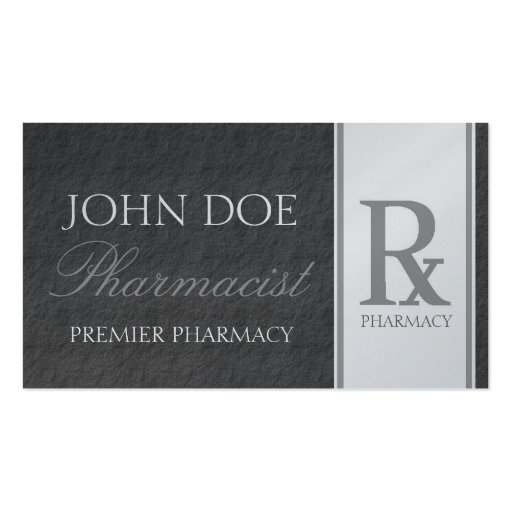 Pharmacist Prescription Compounding Pharmacy Business Card (front side)