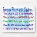 pharmacist sayings mousepad by gailg1957 pharmacist sayings mousepad