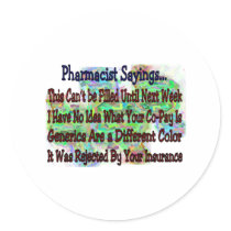Pharmacist sayings "You Know You're Pharmacist IF" stickers