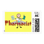 Pharmacist Stick Person--Gifts Postage Stamp