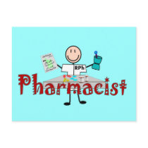 Pharmacist Stick Person--Gifts postcards by gailg1957 Pharmacist Stick Person--Gifts postcards