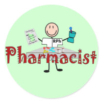 Pharmacist Stick Person--Gifts stickers by gailg1957 Pharmacist Stick Person--Gifts stickers