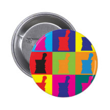 Pharmacology Pop Art Button