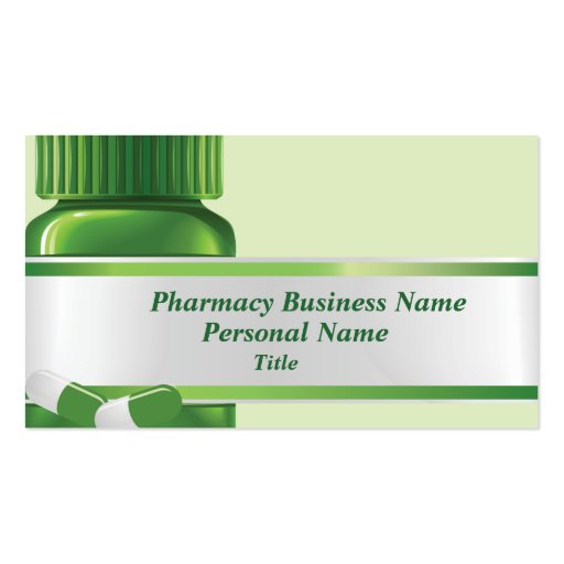 Pharmacy Business Business Card (front side)