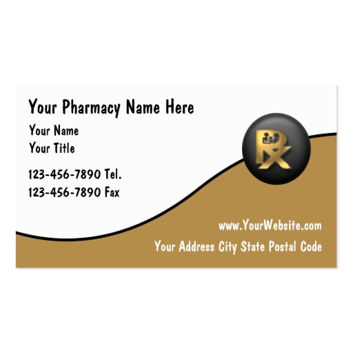 Pharmacy Business Cards (front side)