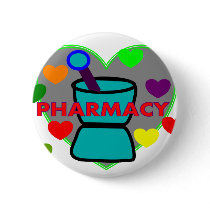 "PHARMACY" Multi Color Hearts buttons by gailg1957 "PHARMACY" Multi Color Hearts buttons