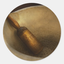 Pharmacy - Pestle - Mortar Grinder Round Sticker