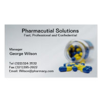 Pharmacy Pharmacist Business Card