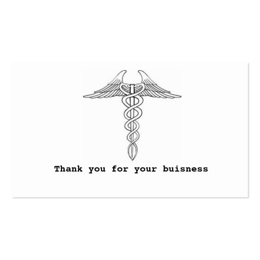 Pharmacy Pharmacist Business Card (back side)