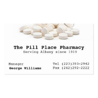 Pharmacy Pharmacist Business Card