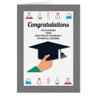 Pharmacy School Graduation Congratulations Greeting Card