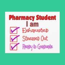 Pharmacy Student "Stressed, Exhausted" Gifts postcards by gailg1957 Pharmacy Student "Stressed, Exhausted" Gifts postcards