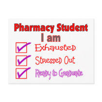 Pharmacy Student "Stressed, Exhausted" Gifts postcards by gailg1957 Pharmacy Student "Stressed, Exhausted" Gifts postcards
