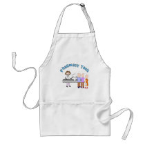 Pharmacy Tech Gifts Stick People Design Aprons