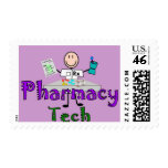 Pharmacy Tech Stick People Design Gifts Stamps