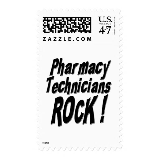 Pharmacy Technicians Rock ! Postage Stamp Zazzle