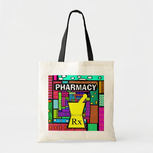 Pharmacy Tote Whimsical and Artsy Canvas Bags Zazzle