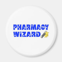 Pharmacy Wizard Refrigerator Magnets