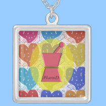 PharmD Pharmacist Hearts Sterling Necklace necklaces