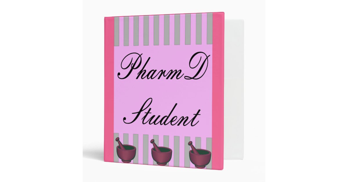 PharmD (Pharmacy Student) Binder Zazzle